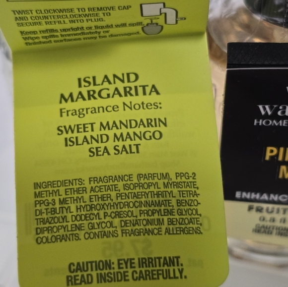 Bath & body works WB wallflower refills 5 island pineapple cranberry tut Nwt - Picture 2 of 6